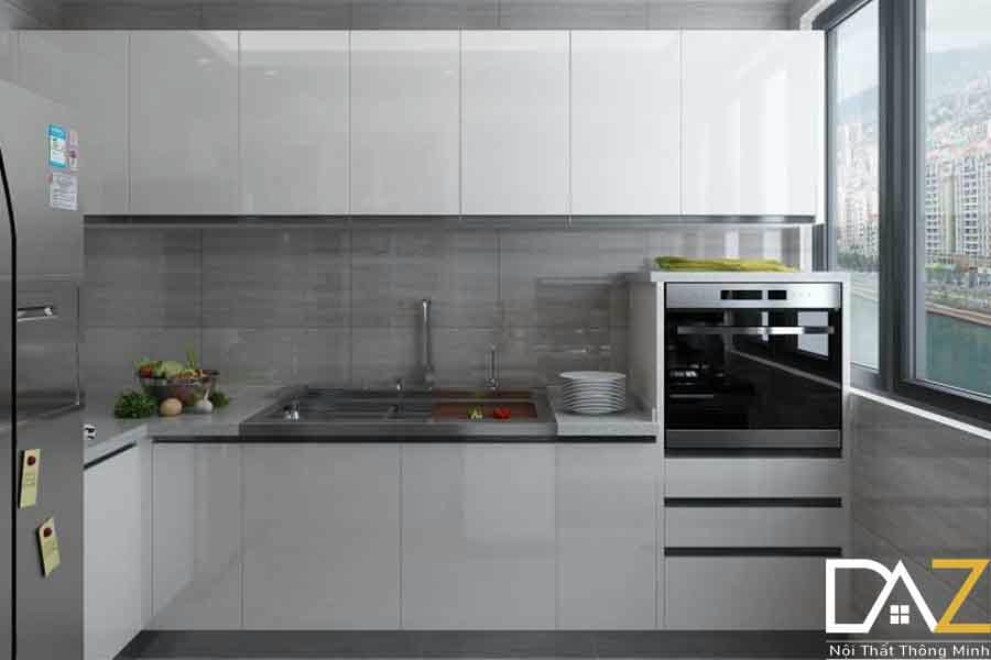Tủ bếp Acrylic SHT-15 cho căn bếp rộng và sáng hơn