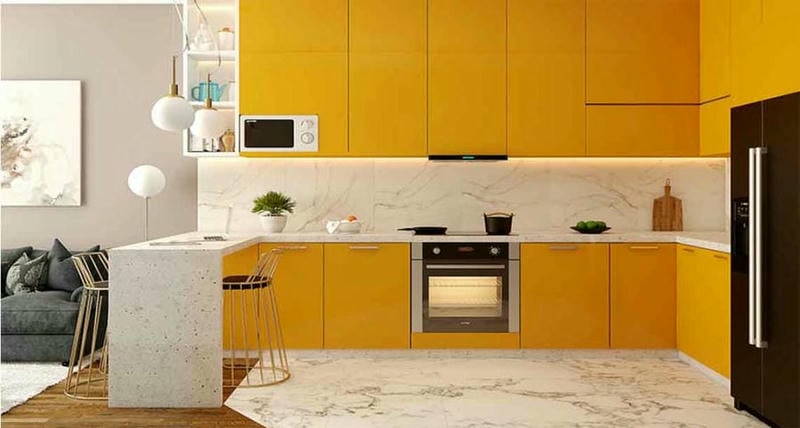 Tủ bếp sơn inchem