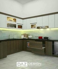 Tủ Bếp Mdf Thái Lan Cánh Phủ Melamine Daz-tl20