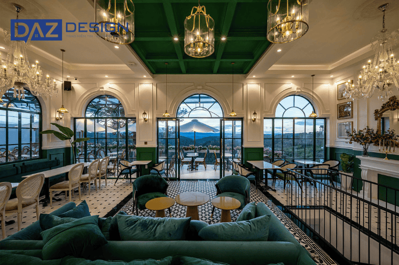Phong cách thiết kế nội thất quán cafe cổ điển