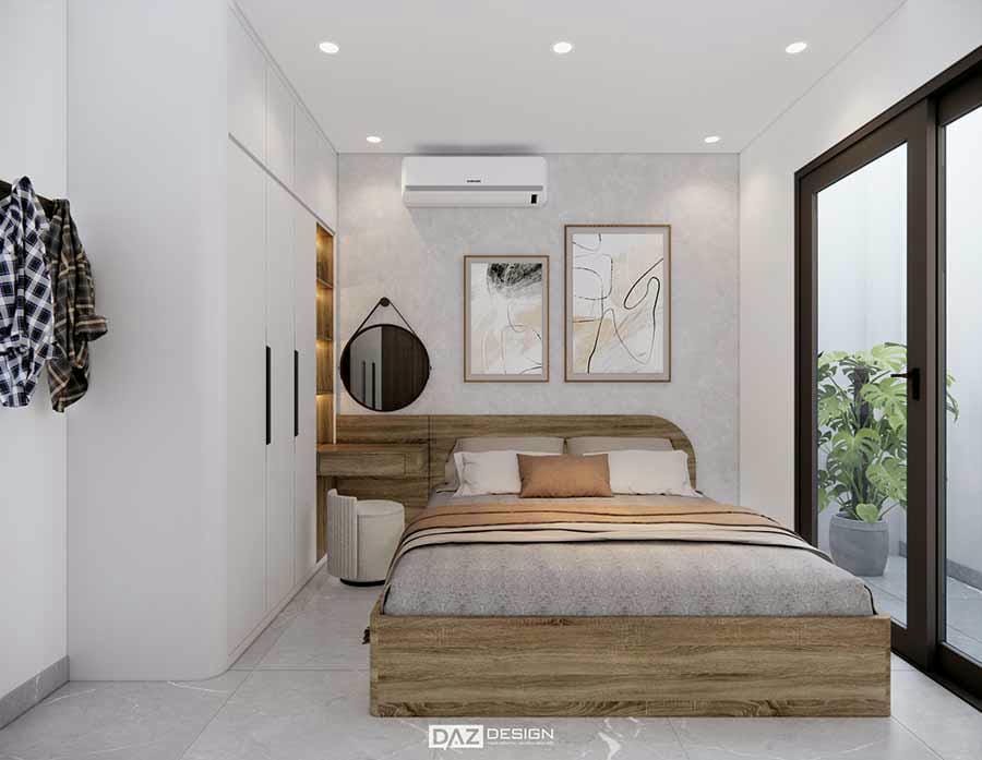 Nội thất phòng ngủ nhẹ nhàng tinh tế và ấm áp
