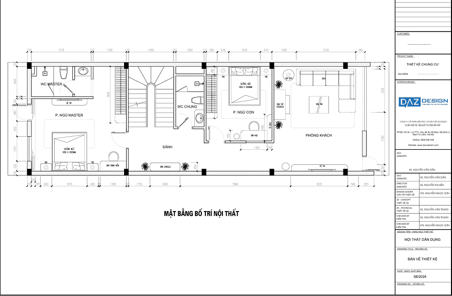 Thi Công Nội Thất Căn Hộ Nhà Đất 150m2 Thái Nguyên