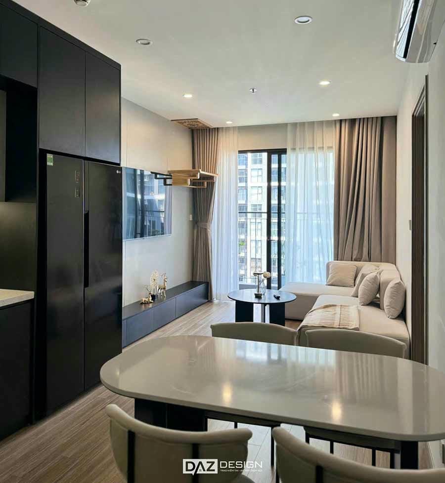 Thi Công Nội Thất Chung Cư 48m2 Tòa P4 Vinhomes Ocean Park