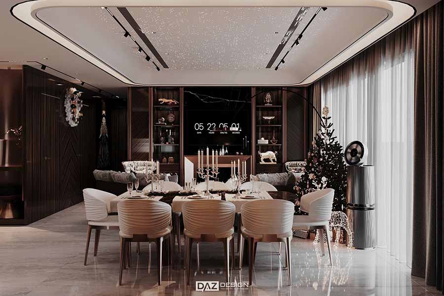 Thi Công Nội Thất Chung Cư 136m2 Tại Matrix One Mễ Trì 3