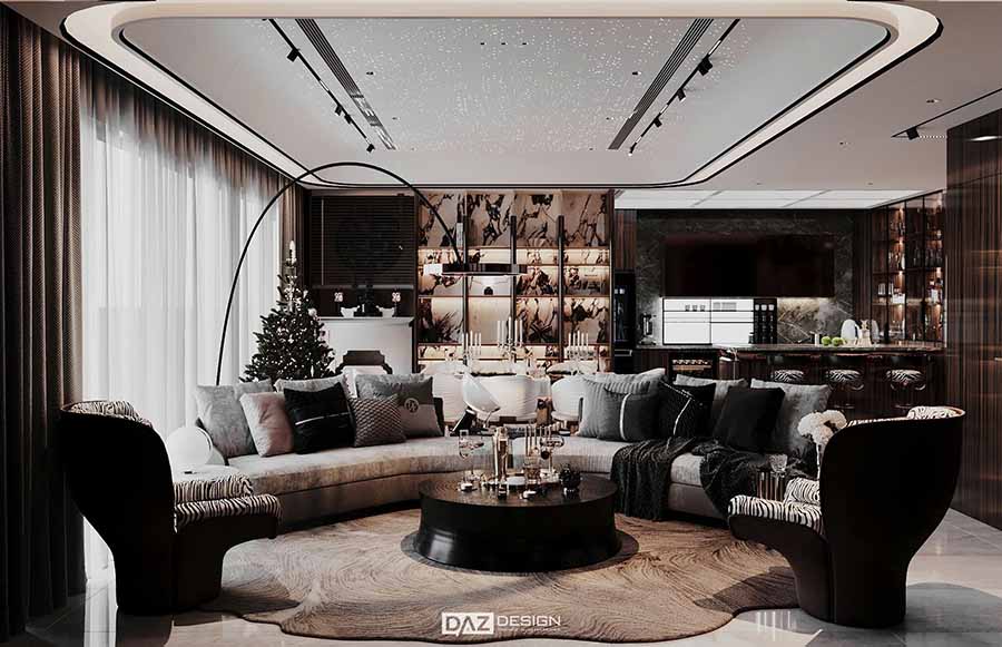 Thi Công Nội Thất Chung Cư 136m2 Tại Matrix One Mễ Trì 9