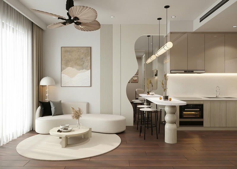 Thi Công Nội Thất Chung Cư 43m2 Modern Classic Tại Bắc Ninh 6
