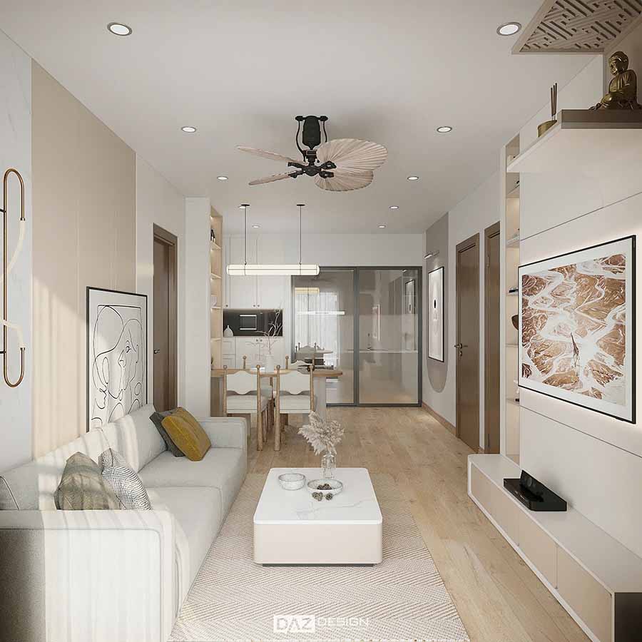 Thi Công Nội Thất Chung Cư 70m2 Tại Moonligh An Lạc 8