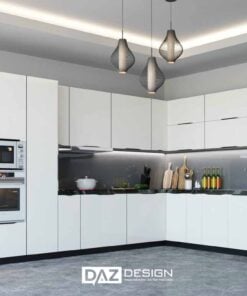 Tủ Bếp Acrylic Az-38 Mdf Lõi Xanh Chống Ẩm An Cường