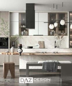 Tủ Bếp Gỗ Mdf Thái Lan Cánh Phủ Laminate Daz-tl14