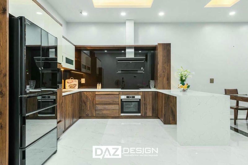 Tủ Bếp Laminate Daz-01 Mdf Thái Lan Lõi Xanh Chống Ẩm