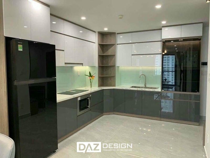 Tủ Bếp Laminate Daz-06 Mdf An Cường Lõi Xanh