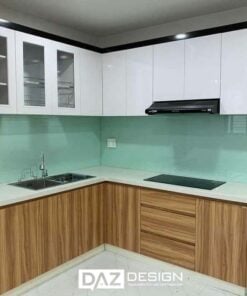 Tủ Bếp Laminate Daz-07 Mdf An Cường Lõi Xanh Chống Ẩm