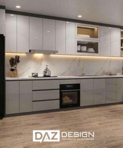 Tủ Bếp Laminate Daz-07 Mdf An Cường Lõi Xanh Chống Ẩm