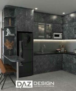 Tủ Bếp Laminate Daz-07 Mdf An Cường Lõi Xanh Chống Ẩm