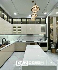 Tủ Bếp Laminate Daz-12 Mdf An Cường Lõi Xanh Chống Ẩm