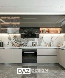 Tủ Bếp Laminate Daz-16 Mdf An Cường Lõi Xanh Chống Ẩm
