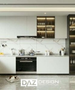 Tủ Bếp Laminate Daz-16 Mdf An Cường Lõi Xanh Chống Ẩm
