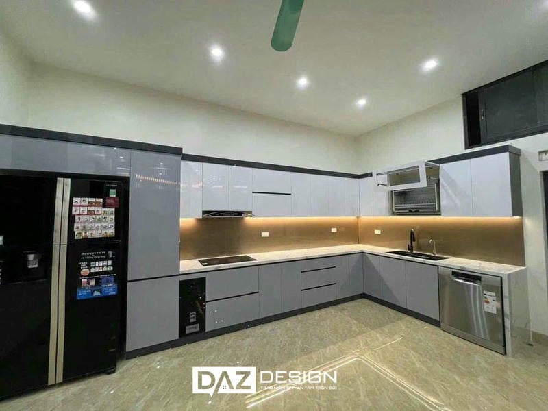 Tủ Bếp Mdf An Cường Phủ Laminate Daz-09 Lõi Xanh