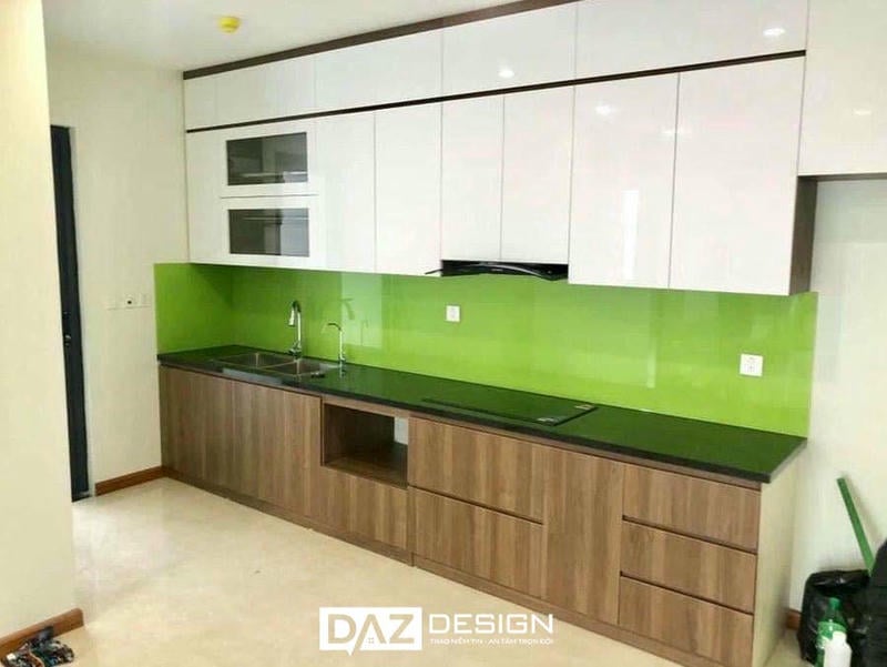 Tủ Bếp Mdf Phủ Laminate Daz-05 An Cường Lõi Xanh