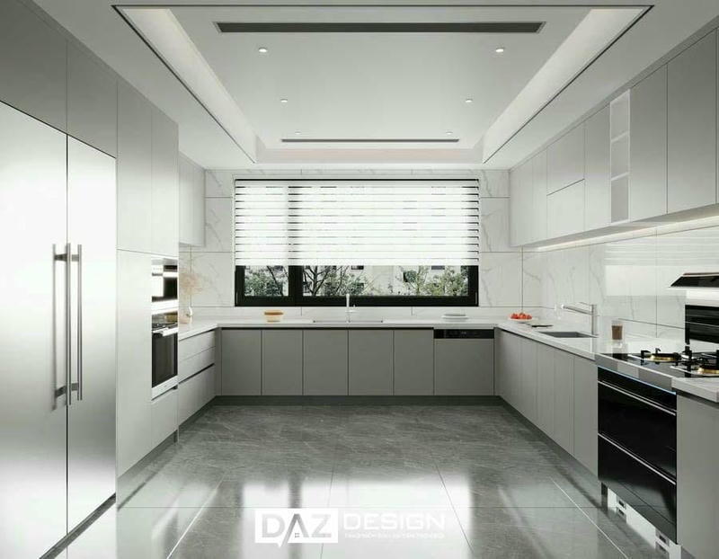 Tủ Bếp Mdf Thái Lan Cánh Phủ Laminate Daz-tl12 Chữ I, L, U
