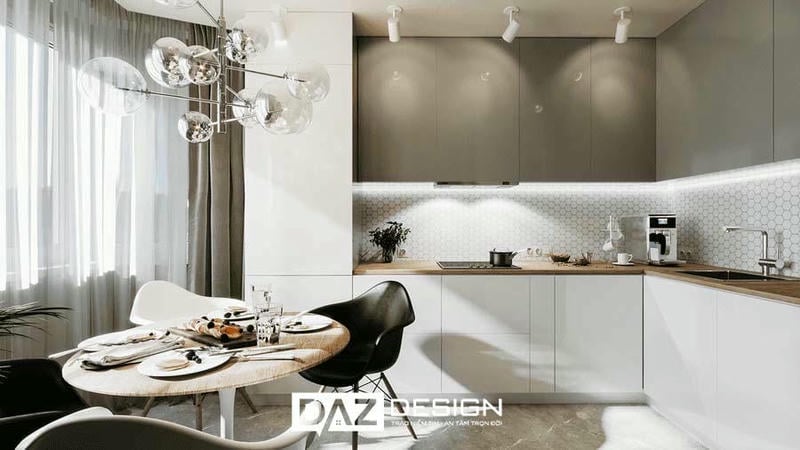 Tủ Bếp Mdf Thái Lan Cánh Phủ Laminate Daz-tl13 Chữ I, L, U