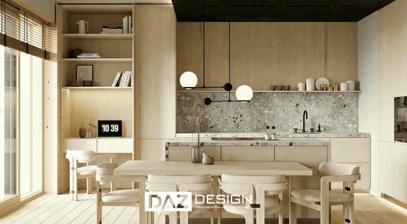 Tủ Bếp Mdf Thái Lan Cánh Phủ Laminate Daz-tl13 Chữ I, L, U