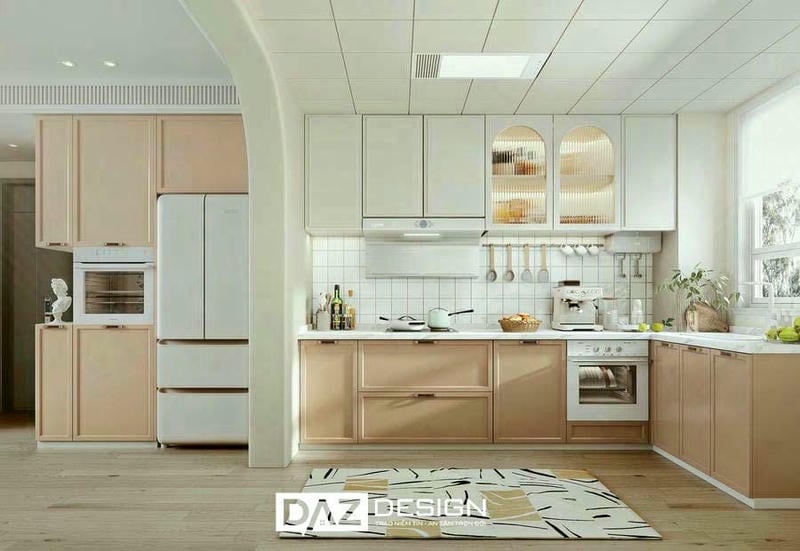 Kích thước tủ bếp chuẩn và thiết kế linh hoạt theo không gian