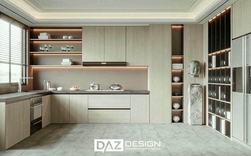 Tủ Bếp Mdf Thái Lan Phủ Laminate Cao Cấp Daz-tl18