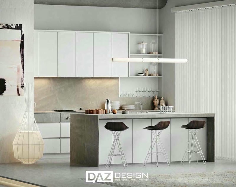 Tủ Bếp Mdf Thái Lan Phủ Laminate Cao Cấp Daz-tl18
