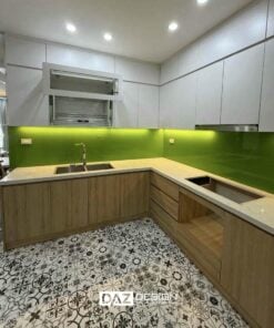 Tủ Bếp Mdf An Cường Cánh Phủ Melamine Daz-ac16