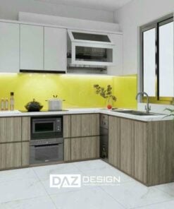 Tủ Bếp Mdf An Cường Cánh Phủ Melamine Daz-ac19