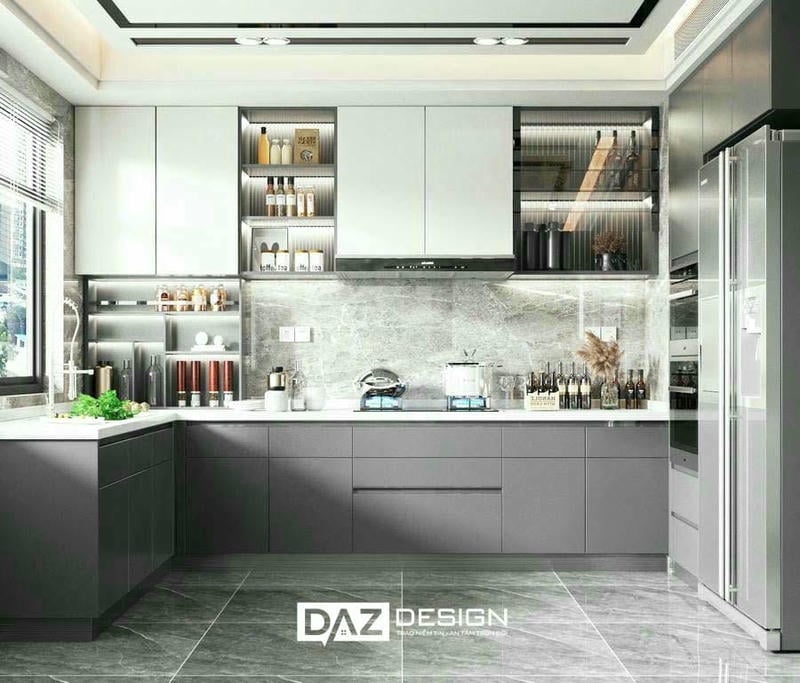 Tủ Bếp Mdf Phủ Melamine Daz-ac13 Cốt Mdf An Cường