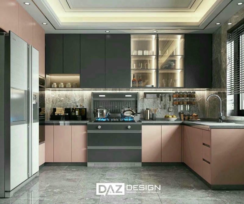 Tủ Bếp Mdf Phủ Melamine Daz-ac13 Cốt Mdf An Cường