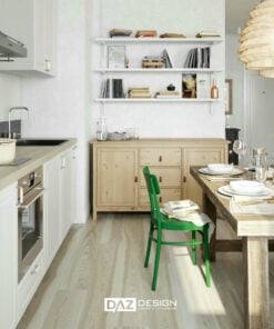 Tủ Bếp Mdf Phủ Melamine Daz-tl01 Cốt Gỗ Thái Lan Lõi Xanh
