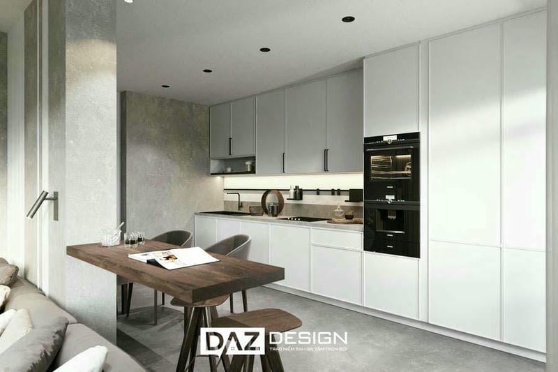 Tủ Bếp Mdf Phủ Melamine Daz-tl02 Cốt Gỗ Thái Lan Lõi Xanh 1