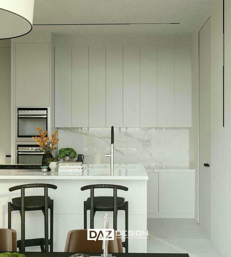 Tủ Bếp Mdf Phủ Melamine Daz-tl02 Cốt Gỗ Thái Lan Lõi Xanh 4