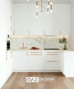 Tủ Bếp Mdf Phủ Melamine Daz-tl05 Cốt Gỗ Thái Lan Lõi Xanh
