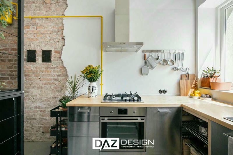 Tủ Bếp Mdf Phủ Melamine Daz-tl06 Cốt Gỗ Thái Lan Lõi Xanh