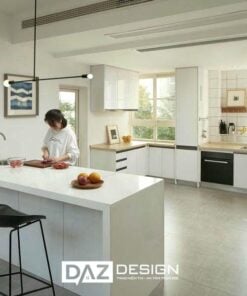Tủ Bếp Mdf Phủ Melamine Daz-tl06 Cốt Gỗ Thái Lan Lõi Xanh
