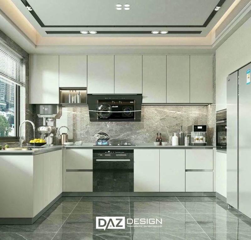 Tủ Bếp Mdf Phủ Melamine Daz-tl13 Cốt Mdf Thái Lan