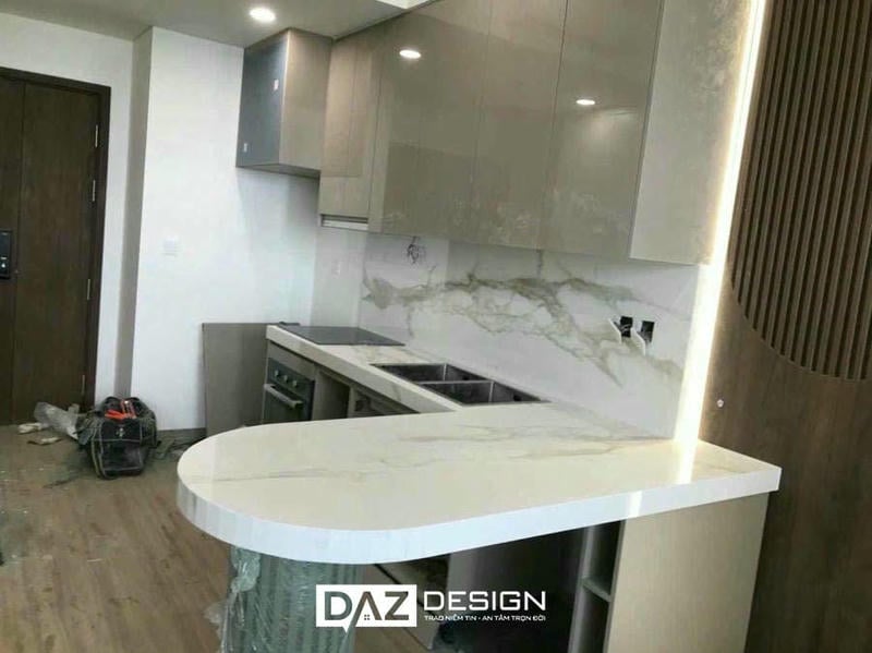 Tủ Bếp Mdf Thái Lan Cánh Phủ Melamine Daz-tl16