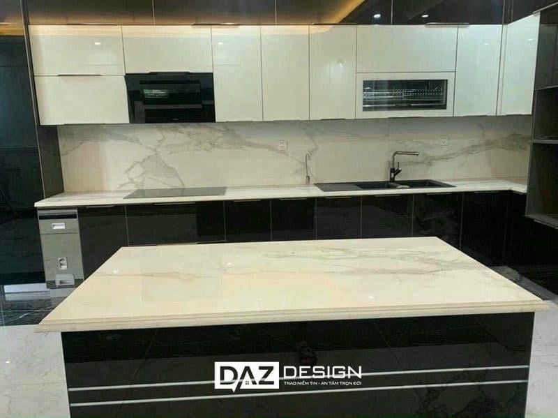 Tủ Bếp Mdf Thái Lan Cánh Phủ Melamine Daz-tl16