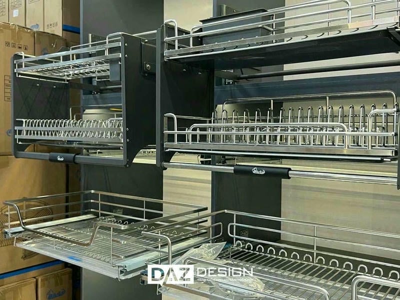 Tủ Bếp Mdf Thái Lan Cánh Phủ Melamine Daz-tl17