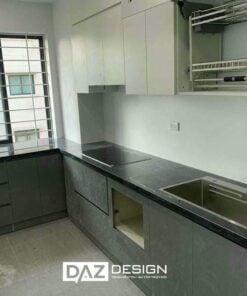 Tủ Bếp Mdf Thái Lan Cánh Phủ Melamine Daz-tl17