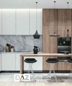 Tủ Bếp Melamine Daz-ac08 Cốt Gỗ Mdf An Cường Lõi Xanh