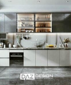 Tủ Bếp Melamine Daz-ac08 Cốt Gỗ Mdf An Cường Lõi Xanh