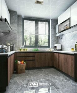 Tủ Bếp Melamine Daz-ac09 Cốt Gỗ Mdf An Cường Lõi Xanh