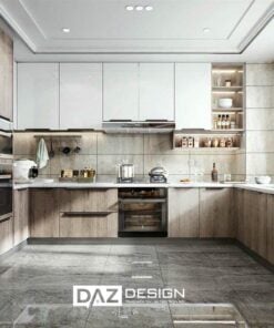 Tủ Bếp Melamine Daz-ac09 Cốt Gỗ Mdf An Cường Lõi Xanh