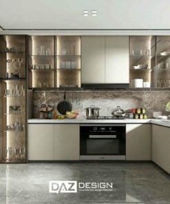 Tủ Bếp Melamine Daz-ac10 Cốt Gỗ Mdf An Cường Lõi Xanh