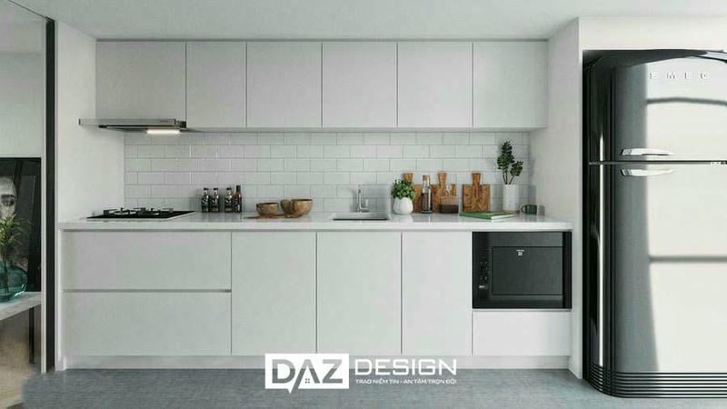 Tủ Bếp Melamine Daz-tl08 Cốt Gỗ Mdf Thái Lan Lõi Xanh